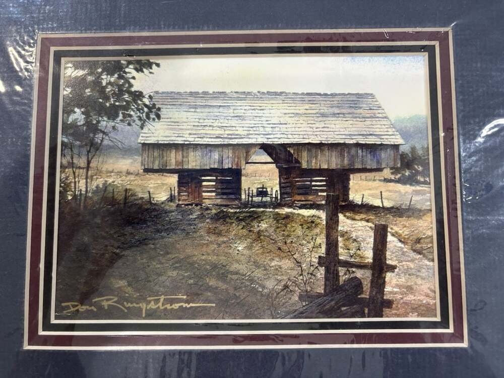 Don Ringstrom Signed Art Print Tipton Place Cantilever Barn Tennese